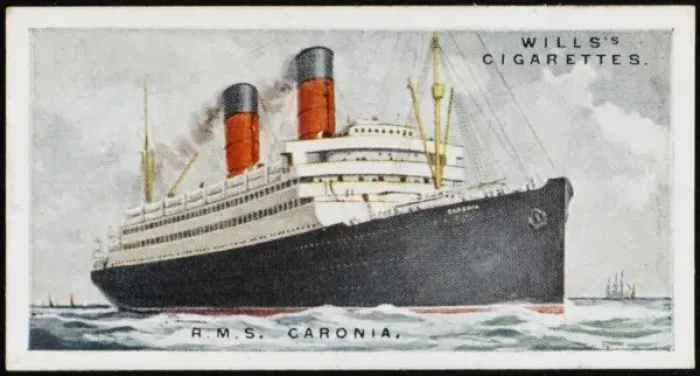 Framed Print : STEAMSHIP CARONIA Framed Print : STEAMSHIP CARONIA