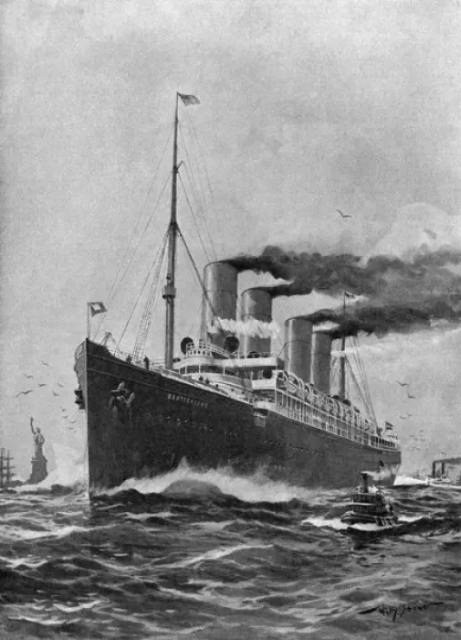 Framed Print : Steamship deutschland Framed Print : Steamship deutschland