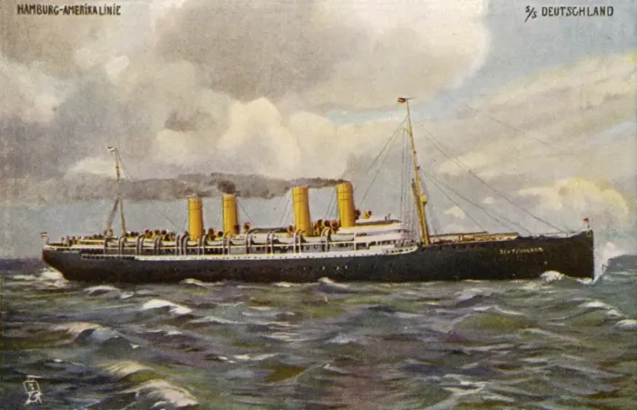 Framed Print : Steamship deutschland Framed Print : Steamship deutschland
