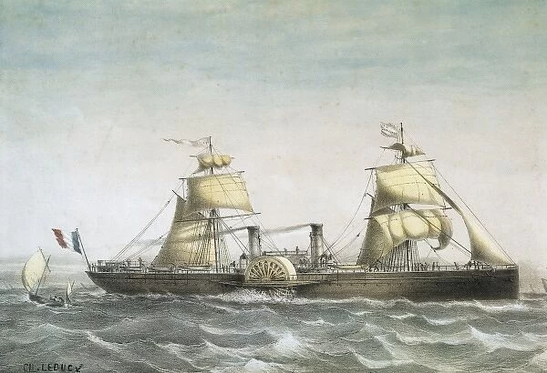 The steamship Emperatriz Eugenia. The Transatlantic