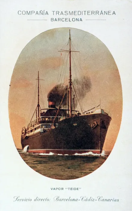 Framed Print : Steamship, Teide, Barcelona, Spain Framed Print : Steamship, Teide, Barcelona, Spain