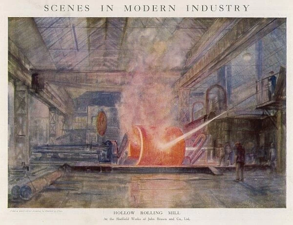 Steelworks, Shefield, 1920