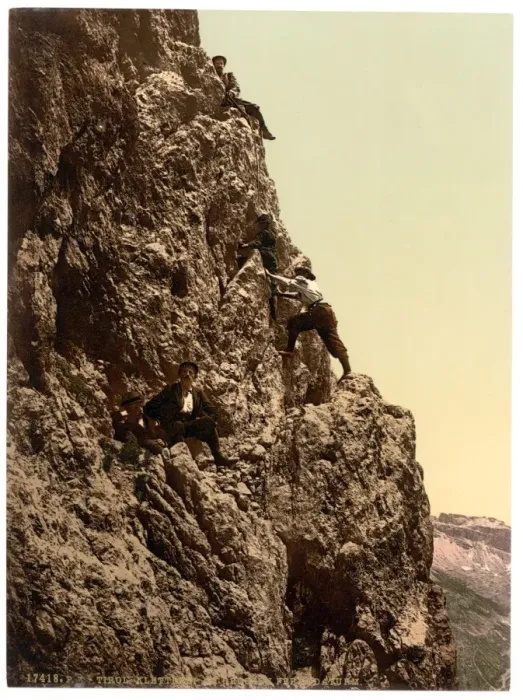 Framed Print : A steep climb, Tyrol, Austro-Hungary Framed Print : A steep climb, Tyrol, Austro-Hungary
