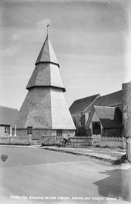 Framed Print : The Steeple on the Ground, Brookland Church Framed Print : The Steeple on the Ground, Brookland Church