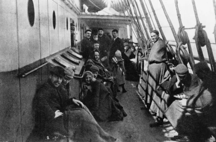 Framed Print : Steerage passengers on an emigrant ship Framed Print : Steerage passengers on an emigrant ship