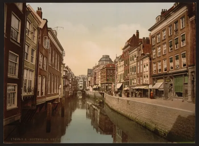 Framed Print : The Steiger (canal), Rotterdam, Holland