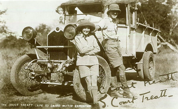 Stella and Chaplin Court Treatt, Cape to Cairo expedition