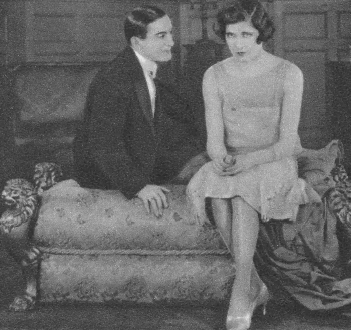 Framed Print : Stephen Donaghue and Madge Stuart in one of the racing drama Framed Print : Stephen Donaghue and Madge Stuart in one of the racing drama