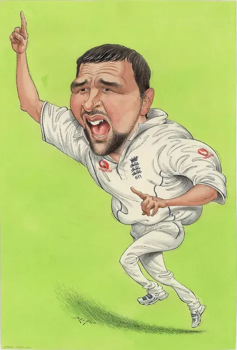 Framed Print : Stephen Harmison - England cricketer Framed Print : Stephen Harmison - England cricketer