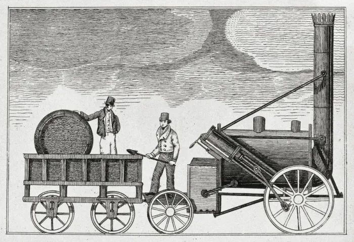 Framed Print : STEPHENSON, Robert (1803-1859). Steam locomotive Framed Print : STEPHENSON, Robert (1803-1859). Steam locomotive