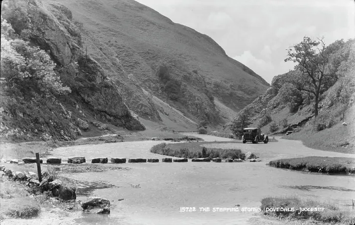 Framed Print : The Stepping Stones, Dovedale Framed Print : The Stepping Stones, Dovedale