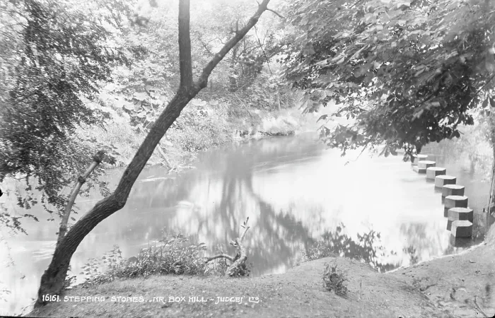 Framed Print : Stepping Stones Near Box Hill Framed Print : Stepping Stones Near Box Hill