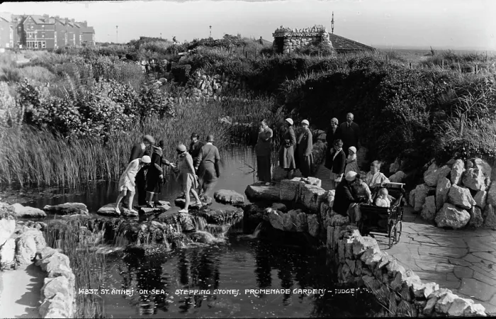 Framed Print : Stepping Stones at Promenade Garden Framed Print : Stepping Stones at Promenade Garden