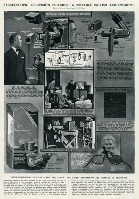 Framed Print : Stereoscopic television pictures by G. H. Davis Framed Print : Stereoscopic television pictures by G. H. Davis