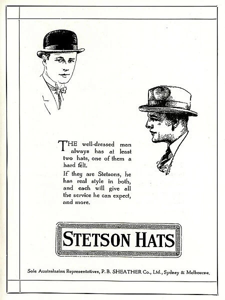 Stetson Hats Advertisement