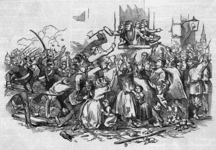 Framed Print : Stettin Bread Riots Framed Print : Stettin Bread Riots