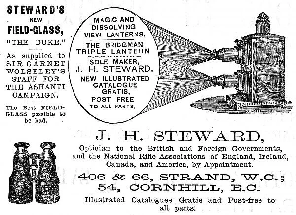 Stewards magic lantern advertisement