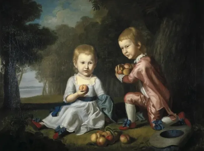 Framed Print : Stewart kids, 1775. Children of Anthony Stewart Framed Print : Stewart kids, 1775. Children of Anthony Stewart