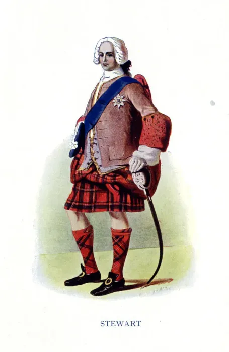Framed Print : Stewart, Traditional Scottish Clan Costume Framed Print : Stewart, Traditional Scottish Clan Costume