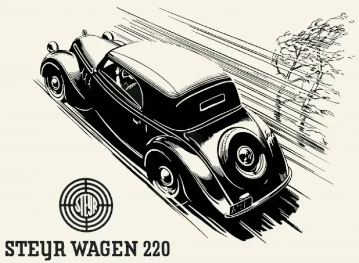 Framed Print : Steyr motor car