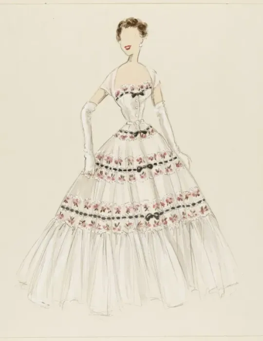 Framed Print : Stiebel / Evening Dress Framed Print : Stiebel / Evening Dress