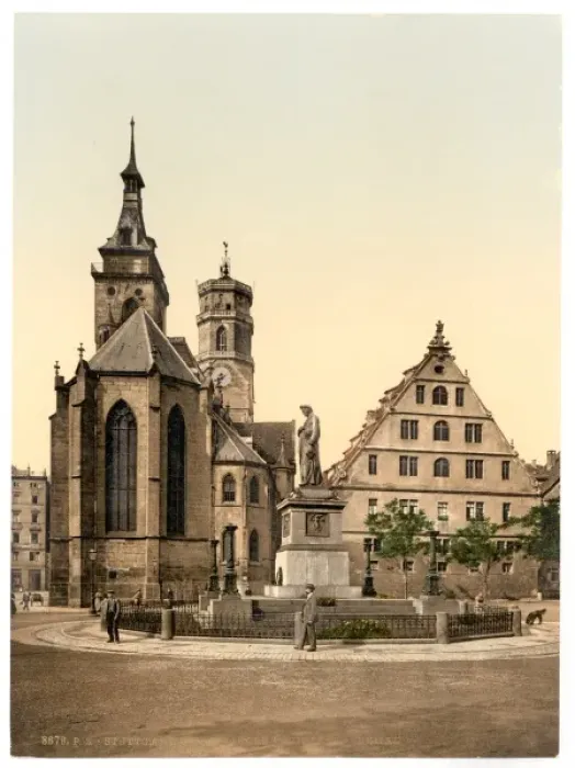 Framed Print : Stiftkirche, Stuttgart, Wurtemburg, Germany Framed Print : Stiftkirche, Stuttgart, Wurtemburg, Germany