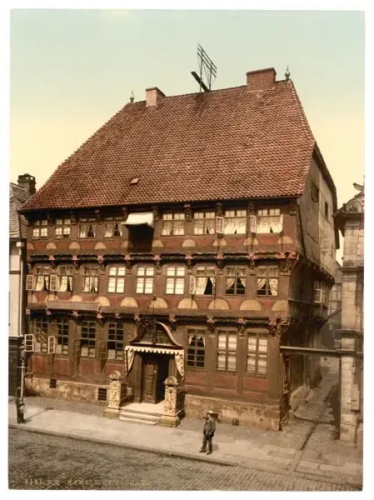 Framed Print : Stiftshaus, Hameln, Hanover, Germany Framed Print : Stiftshaus, Hameln, Hanover, Germany