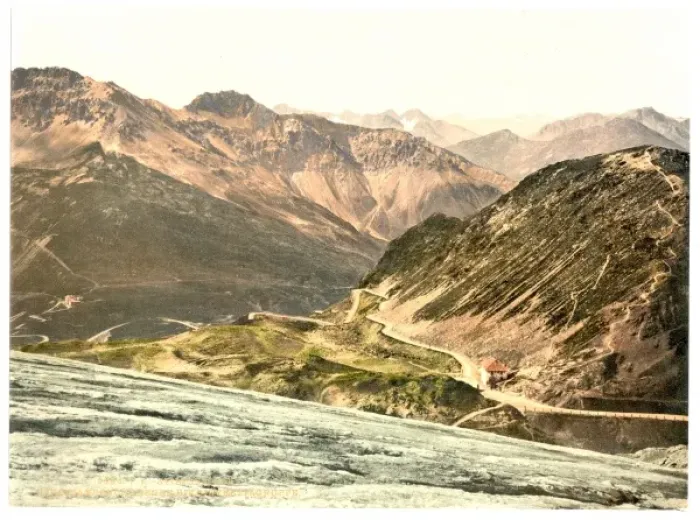 Framed Print : Stilferjoch (i. e. Stilfer Joch), Ferdinandshoshe and mounta Framed Print : Stilferjoch (i. e. Stilfer Joch), Ferdinandshoshe and mounta
