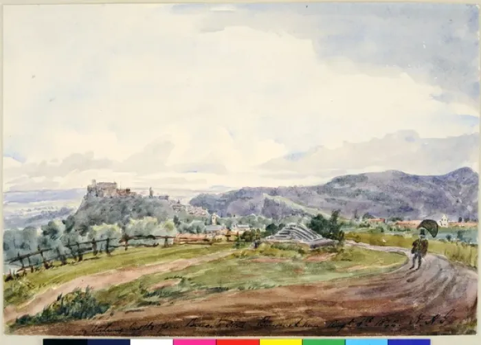 Framed Print : Stirling Castle from Bruces Stone, Bannockburn Framed Print : Stirling Castle from Bruces Stone, Bannockburn