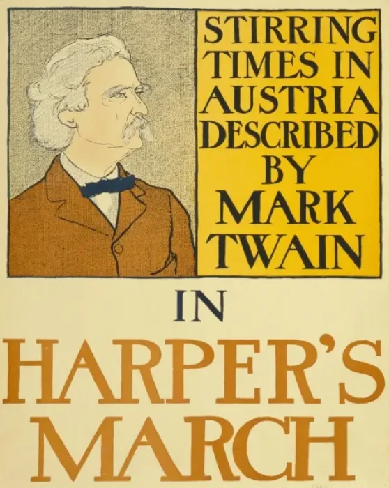 Framed Print : Stirring times in Austria described by Mark Twain in Harper Framed Print : Stirring times in Austria described by Mark Twain in Harper