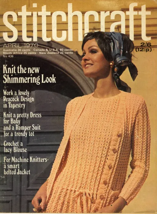 Framed Print : Stitchcraft magazine cover, Womans Fashion Knitwear Framed Print : Stitchcraft magazine cover, Womans Fashion Knitwear