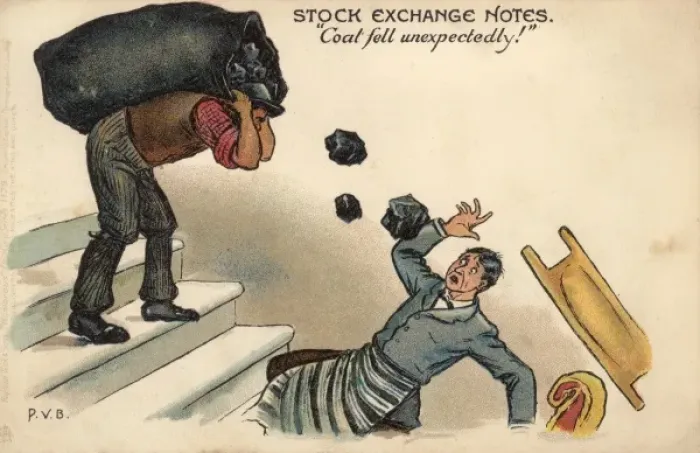 Framed Print : Stock Exchange Notes (1 / 4) - Fall of Coal Framed Print : Stock Exchange Notes (1 / 4) - Fall of Coal