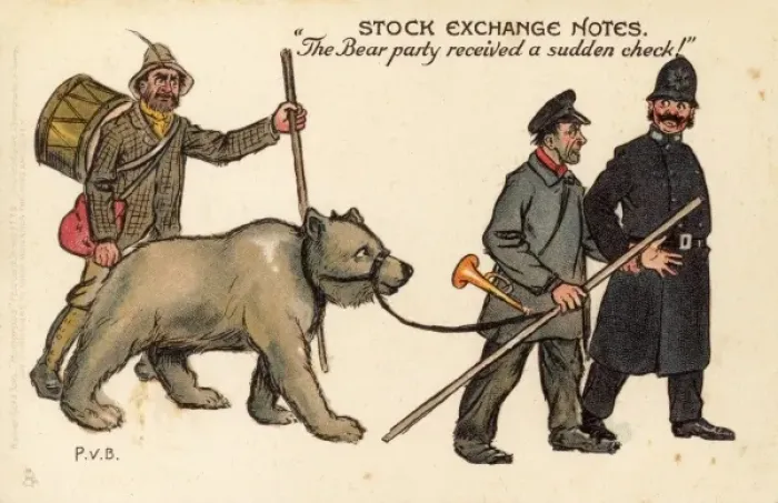 Framed Print : Stock Exchange Notes - Bear Party Checked Framed Print : Stock Exchange Notes - Bear Party Checked