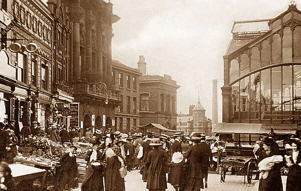 Stockport Market Street early 1900s