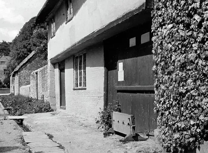 Framed Print : Stocks at Cerne Abass, early 1900s Framed Print : Stocks at Cerne Abass, early 1900s