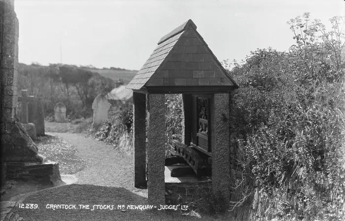 Framed Print : The Stocks at Crantock Framed Print : The Stocks at Crantock