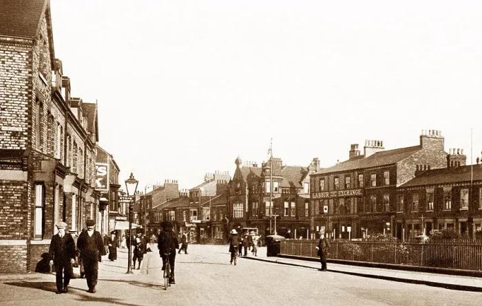 Framed Print : Stockton-on-Tees Bishopton Lane early 1900s Framed Print : Stockton-on-Tees Bishopton Lane early 1900s