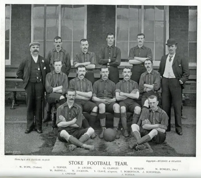 Framed Print : Stoke Football Team Framed Print : Stoke Football Team