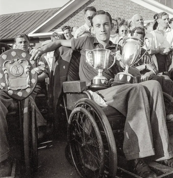 Framed Print : Stoke Mandeville games were first held in 1948 and a milestone in paralympic history Framed Print : Stoke Mandeville games were first held in 1948 and a milestone in paralympic history