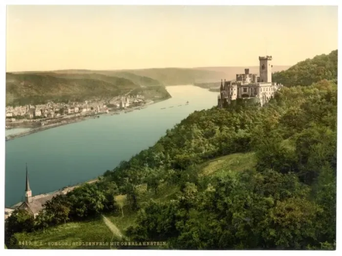 Framed Print : Stolzenfels Castle and Oberlahnstein, the Rhine, Germany Framed Print : Stolzenfels Castle and Oberlahnstein, the Rhine, Germany