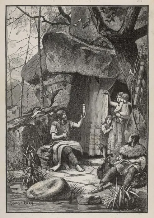 Framed Print : Stone Age Carving Framed Print : Stone Age Carving
