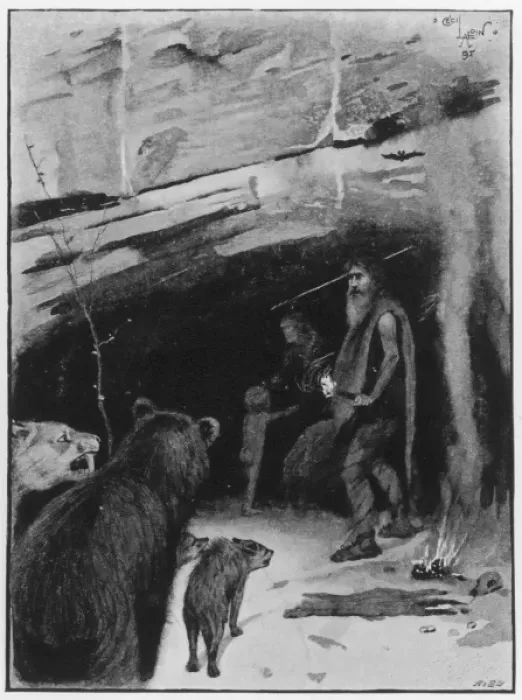 Framed Print : Stone Age eviction, Aldin Framed Print : Stone Age eviction, Aldin