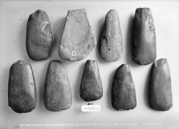 Stone Axes and Grindstone(X) from the Valley of the Bann