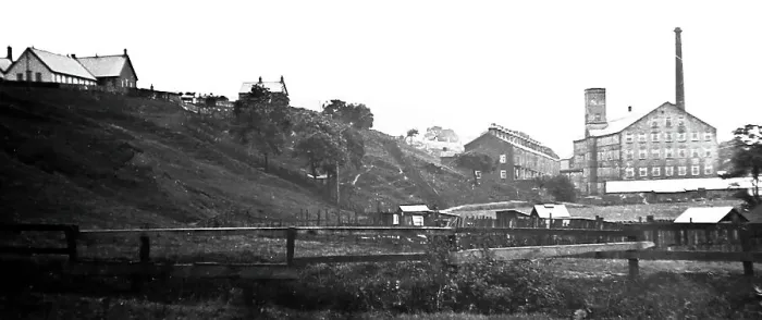 Framed Print : Stone Holme Mill, Crawshawbooth, early 1900s Framed Print : Stone Holme Mill, Crawshawbooth, early 1900s