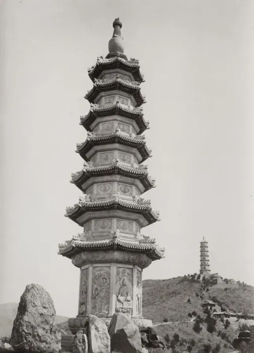 Framed Print : Stone pagoda, Peking, Beijing, China Framed Print : Stone pagoda, Peking, Beijing, China