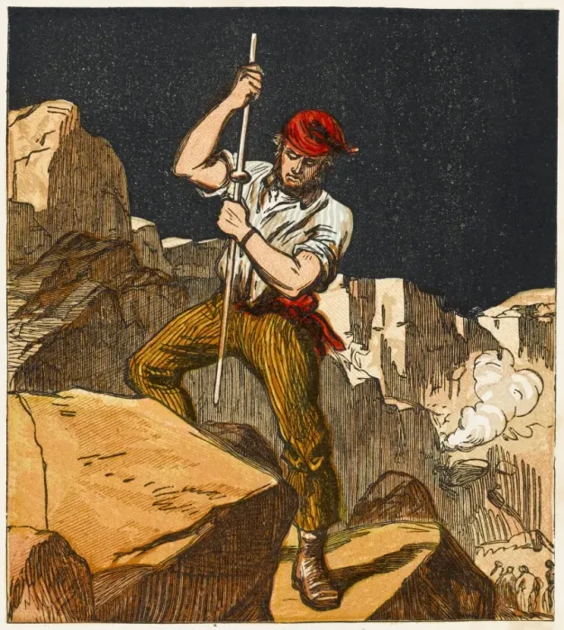Framed Print : Stoneworker, 1867 Framed Print : Stoneworker, 1867