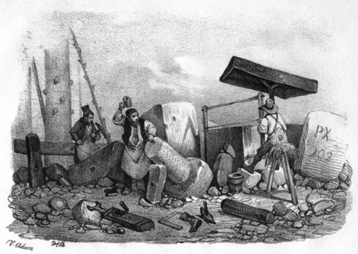 Framed Print : Stoneworking Framed Print : Stoneworking