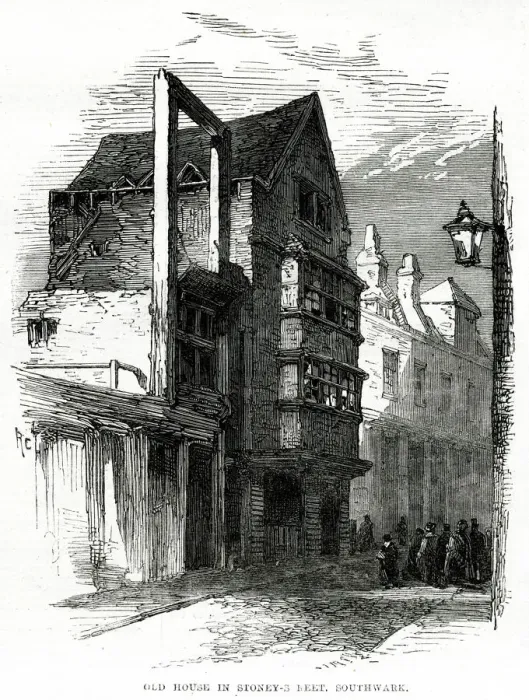 Framed Print : STONEY STREET 1865 Framed Print : STONEY STREET 1865