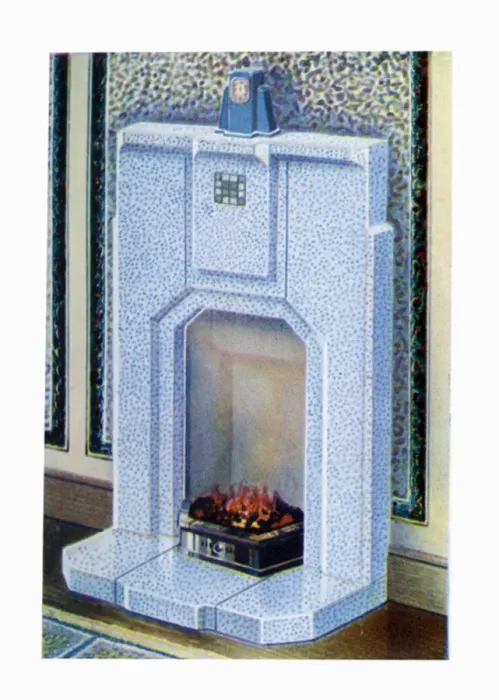Framed Print : Stonite one-piece fireplace with solid hearth Framed Print : Stonite one-piece fireplace with solid hearth
