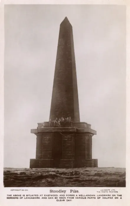 Framed Print : Stoodley Pike at Eastwood, Lancashire Framed Print : Stoodley Pike at Eastwood, Lancashire
